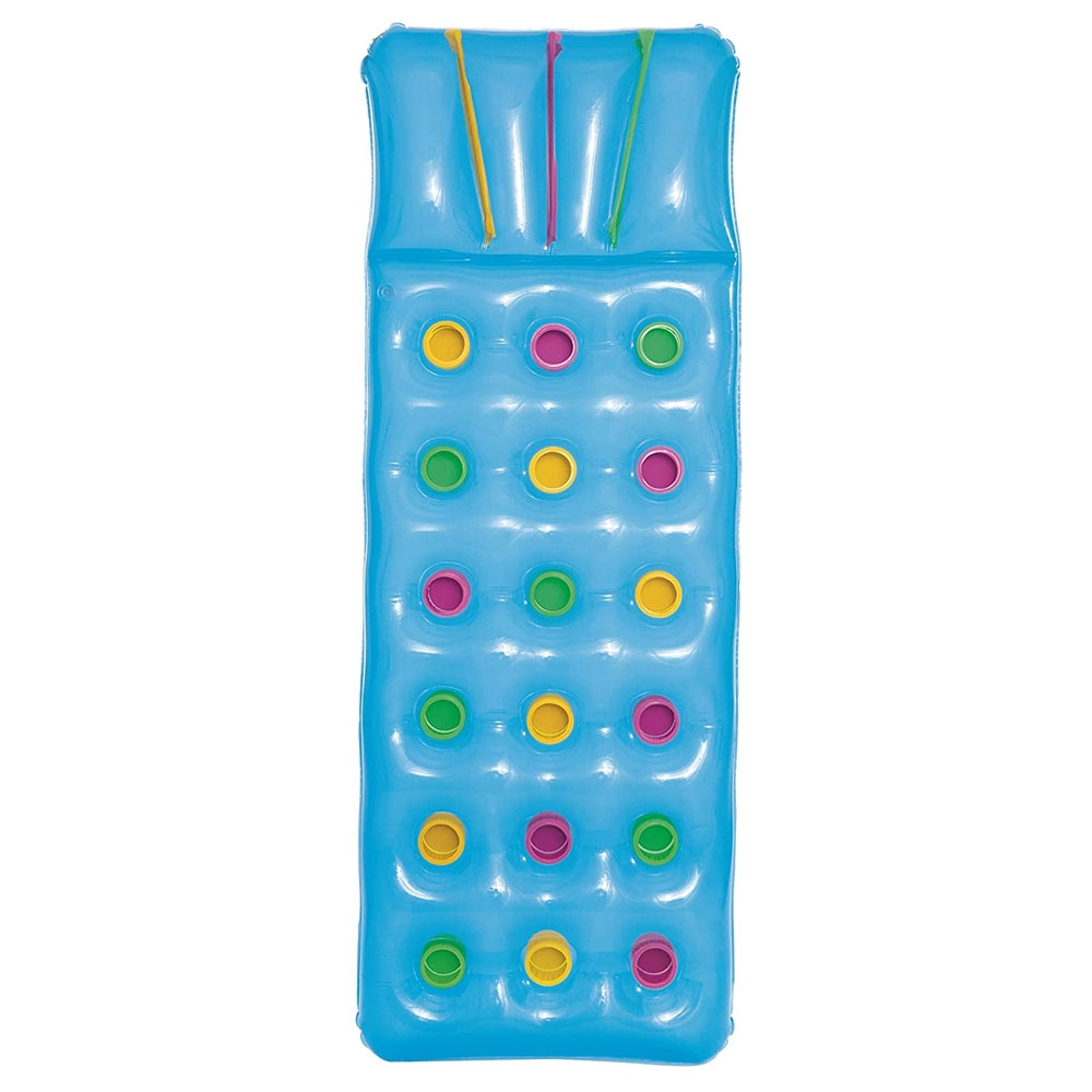 Bestway Inflatable Lilo Pool Float Blue 1.88m x 71cm