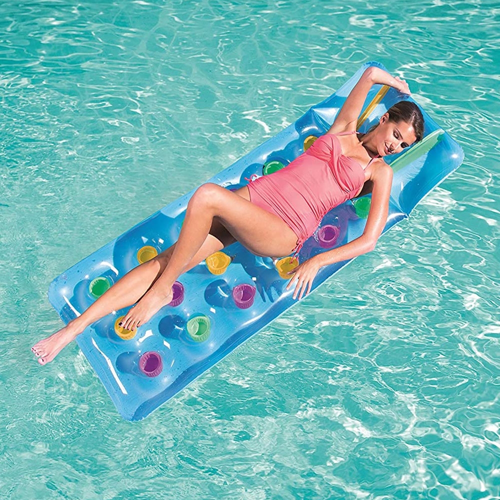 Bestway Inflatable Lilo Pool Float Blue 1.88m x 71cm