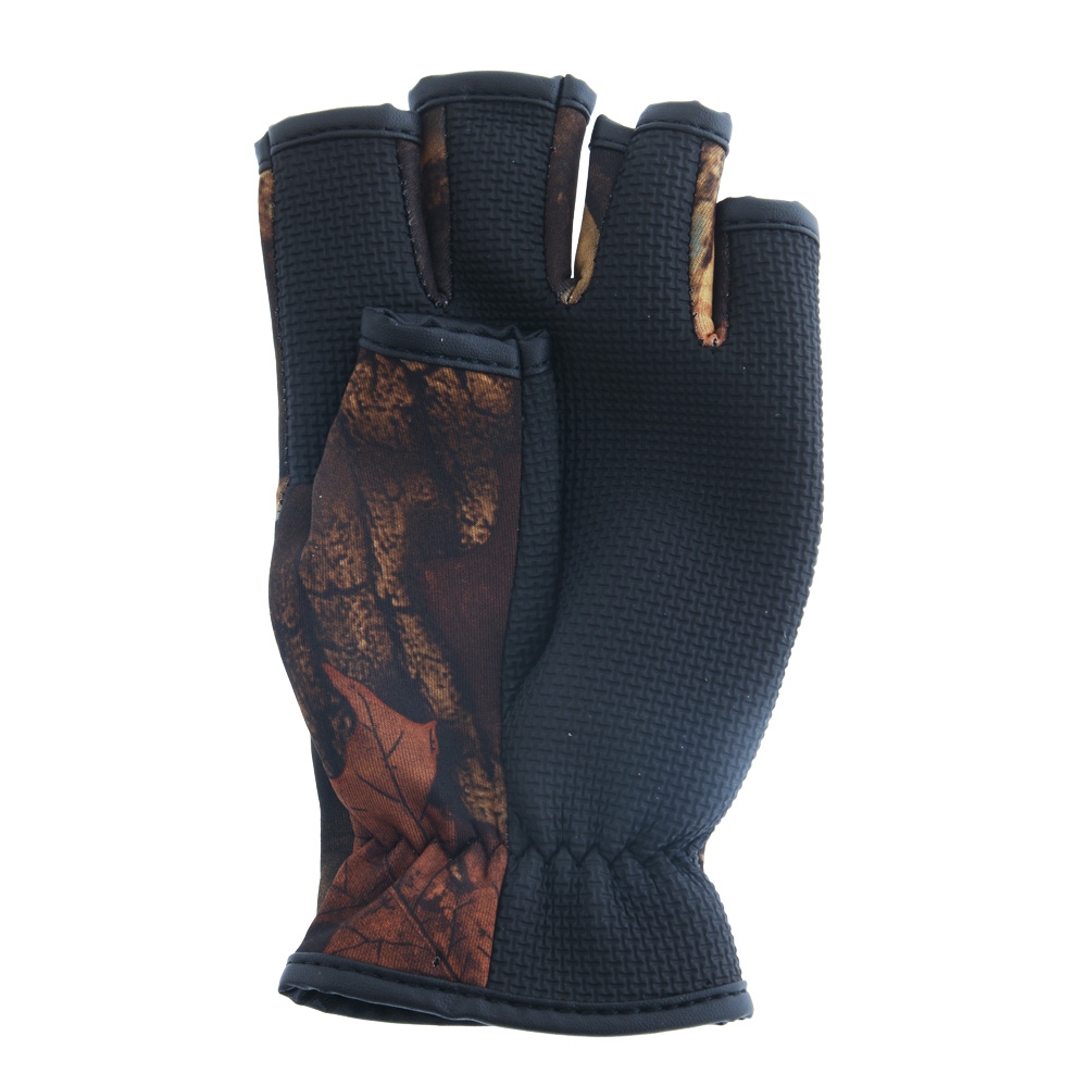 Outdoor Outfitters Neoprene Camo Fingerless Gloves M