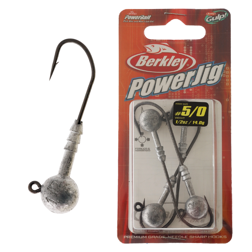 Berkley PowerJig Ball Jig Heads 5/0 1/2oz Qty 4