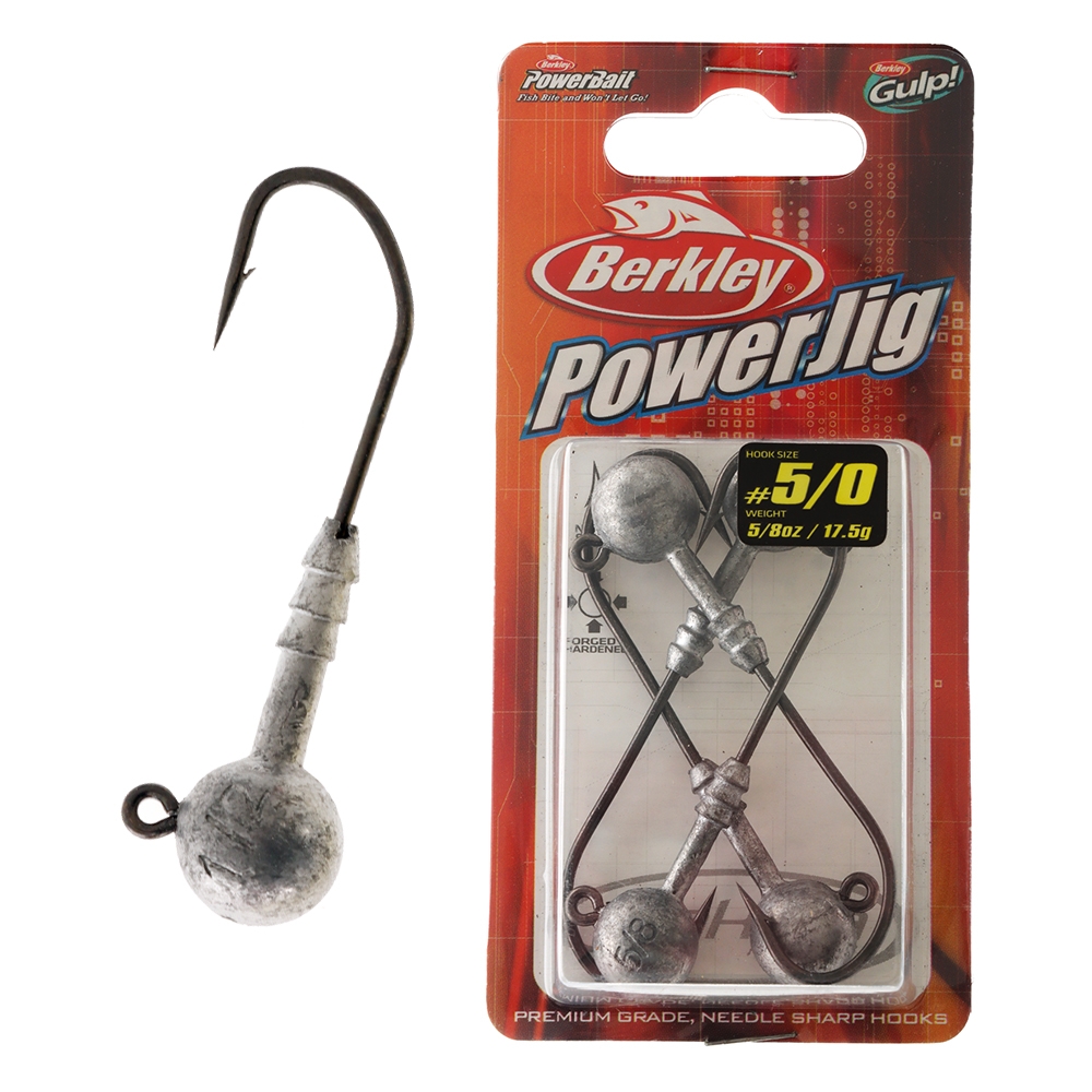 Berkley PowerJig Ball Jig Heads 5/0 5/8oz Qty 4