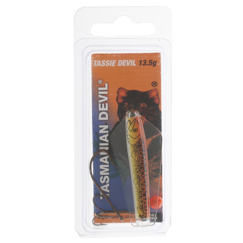 Tasmanian Devil Lure 13.5g Pre-Rigged 46 THK Brown Trout