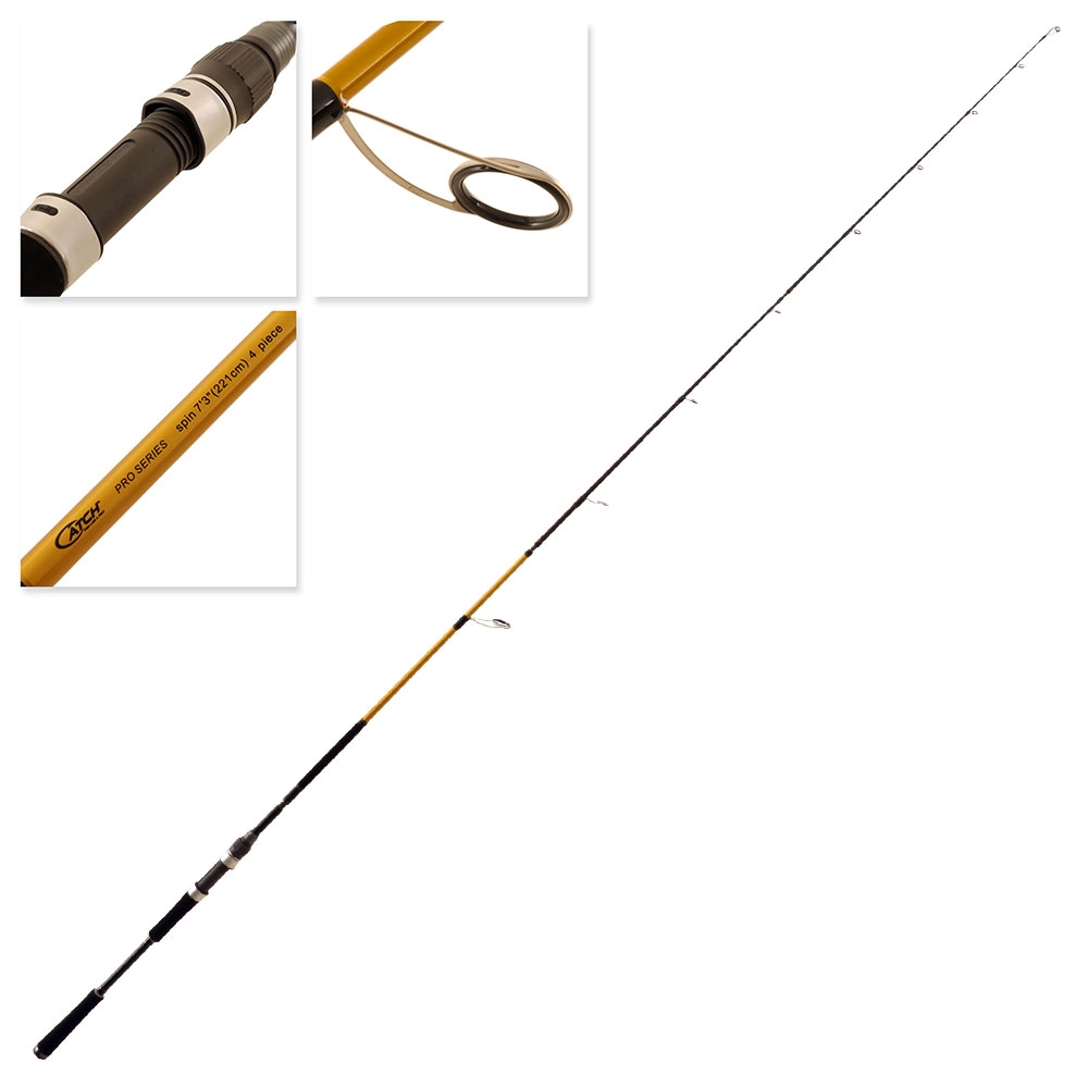 Catch Pro Series Travel Spin Micro Jig Rod 7ft 3in PE1-3 4pc