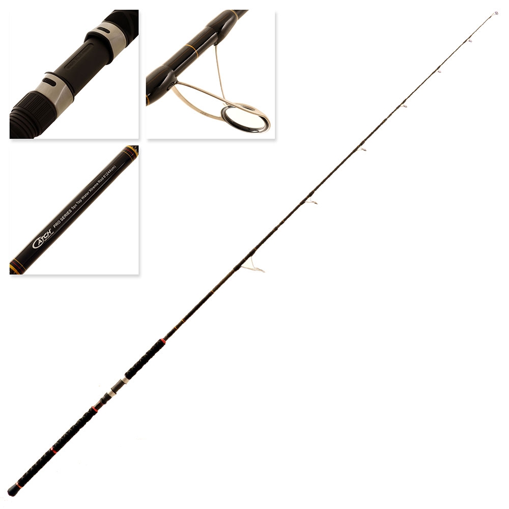 Catch Pro Series Travel Spin Topwater Rod 8ft PE10 5pc