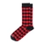 Swanndri Heritage Cotton Blend Socks Red/Black Check US7-11 / UK6-10