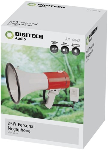 Digitech Personal Megaphone with Siren 25W
