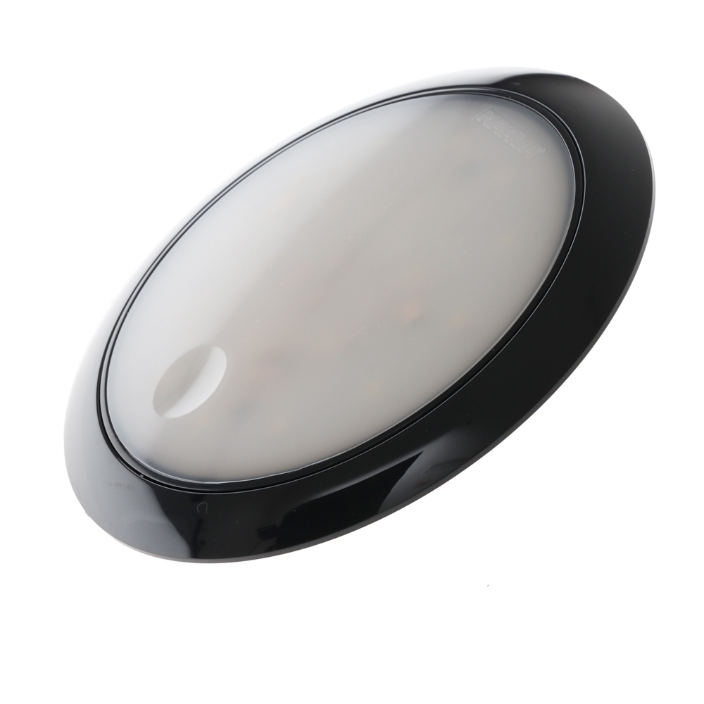 NARVA Saturn Dual Colour 12v LED Interior Lamp with Touch Switch - Black Housing 130mm
