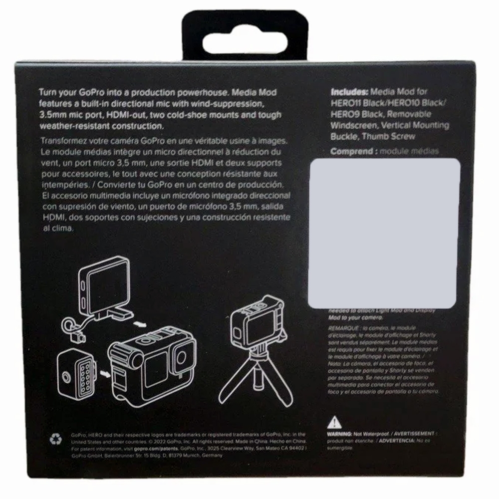 GoPro Media Mod for GoPro HERO9/HERO10/HERO11 Black