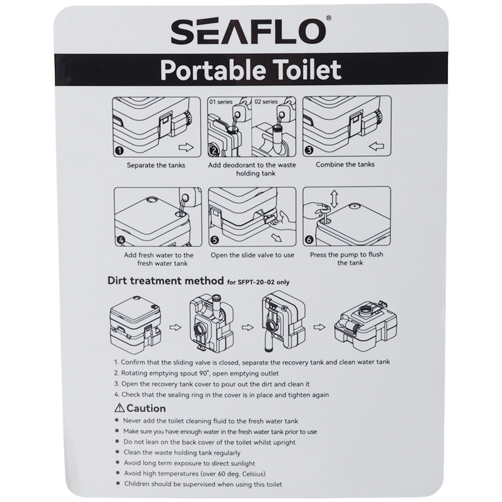 Seaflo Portable Toilet 10L
