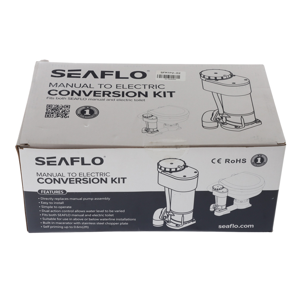 Seaflo Manual to Electric Marine Macerator Toilet Conversion Kit 24V - Returned Unit