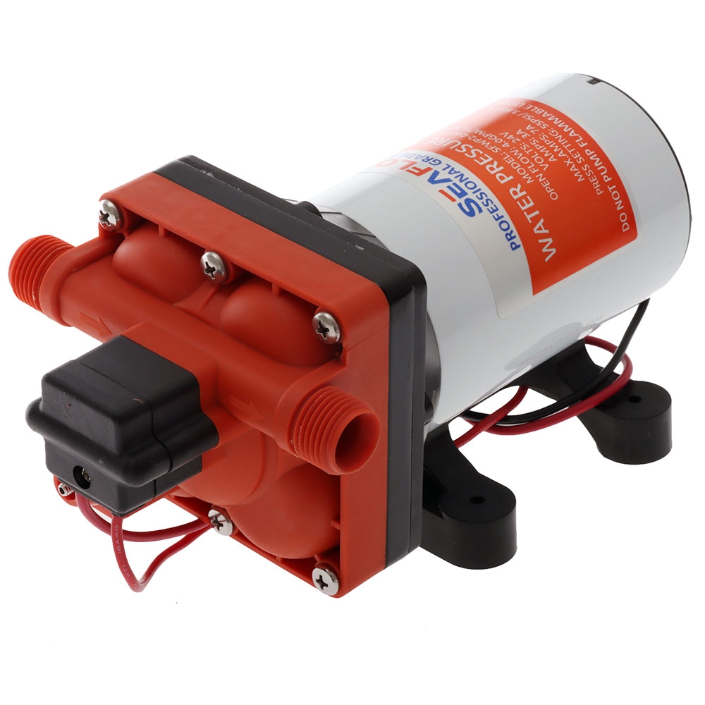 Seaflo 42 Series Washdown Pump Kit with 7.5m Coiled Hose 15LPM 24V