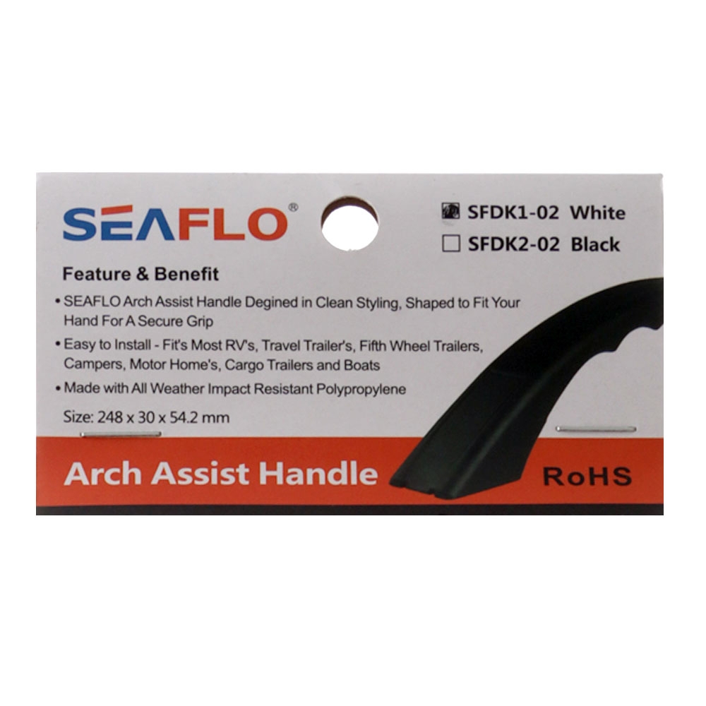Seaflo Arched Assist Grab Handle White