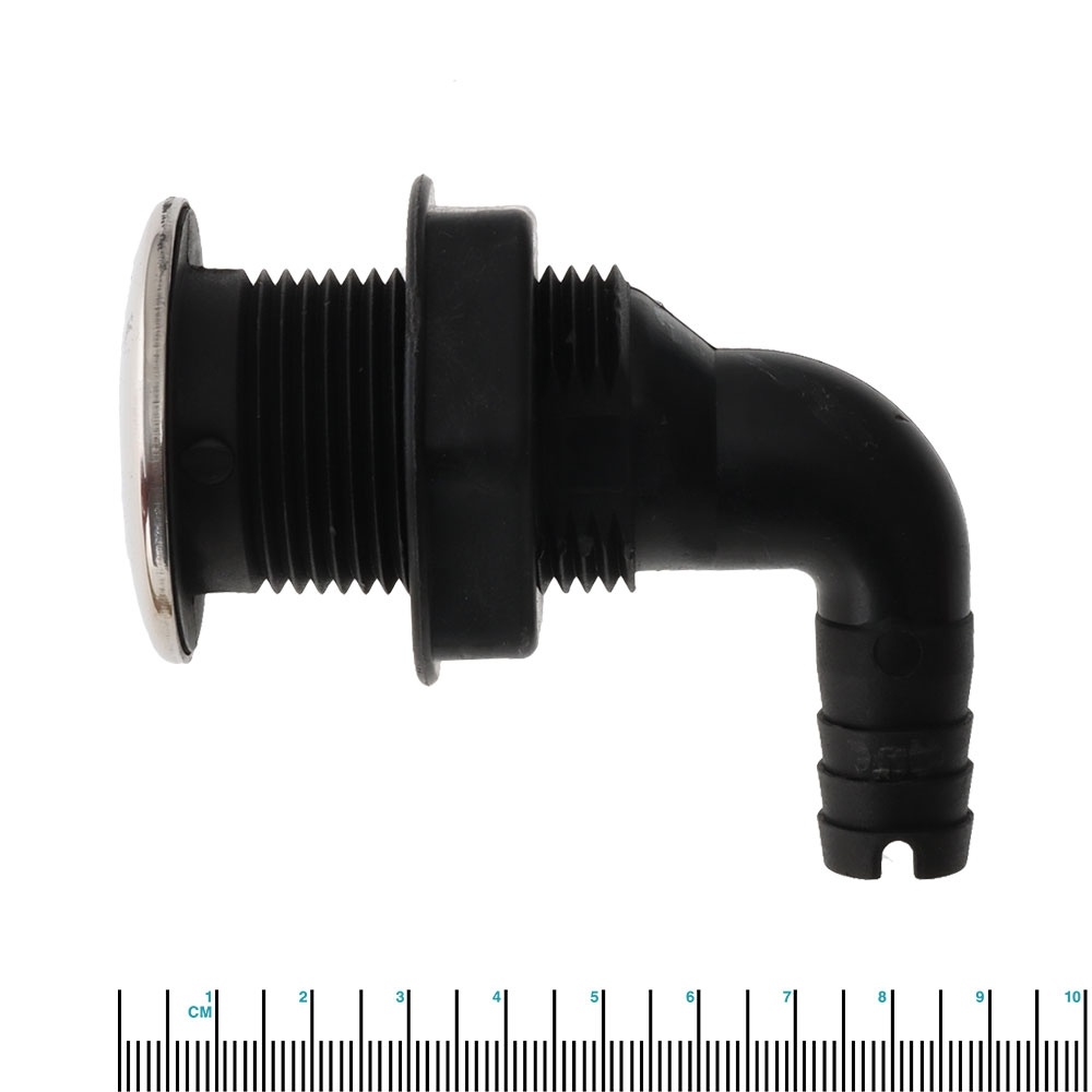 Thru-Hull SS316 Skin Fittings 1.6cm 90 Degree