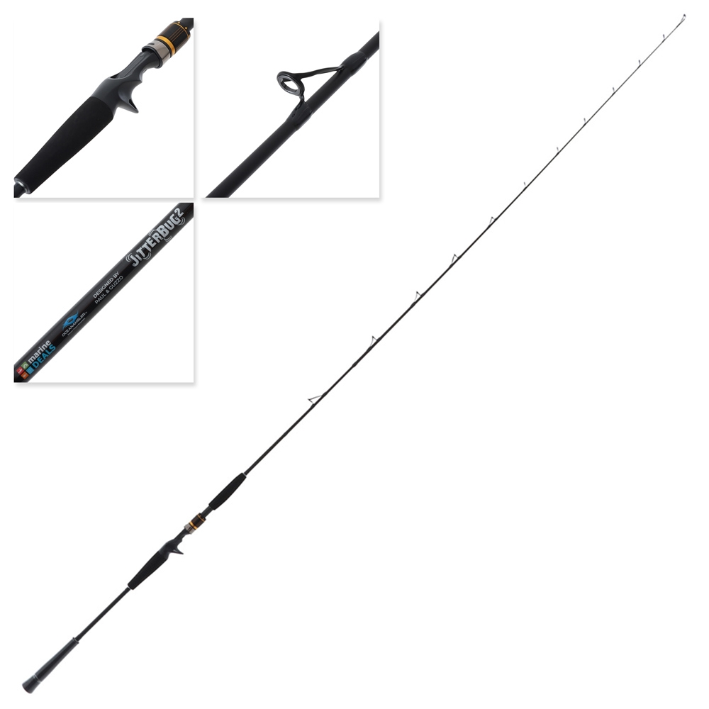 Ocean Angler Jitterbug 2 Overhead Slow Jig Rod 6ft 6in 4-8kg 2pc