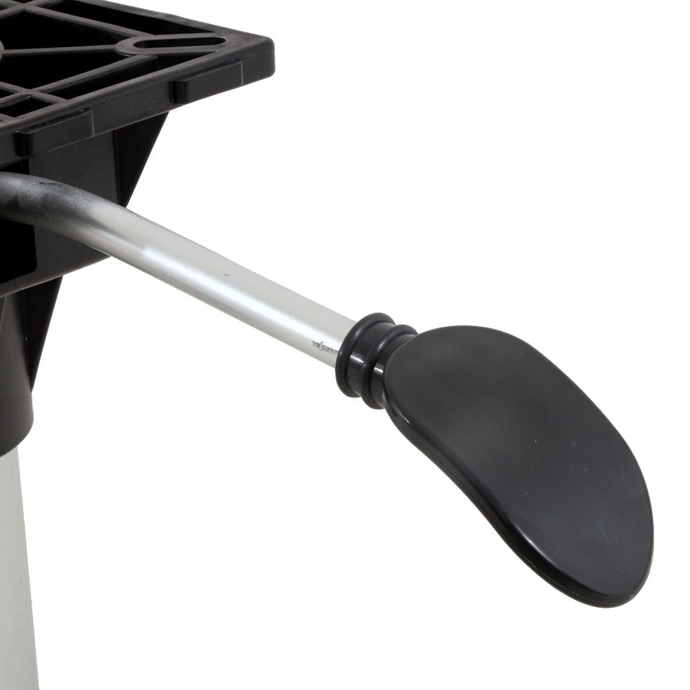 Stessco High Back Boat Helm Seat with Adjustable Bolster and Boat Seat Pedestal