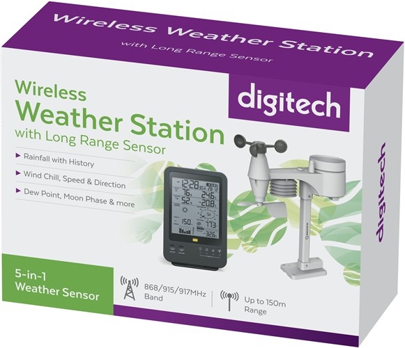 Digitech Wireless Weather Station with Long Range Sensor