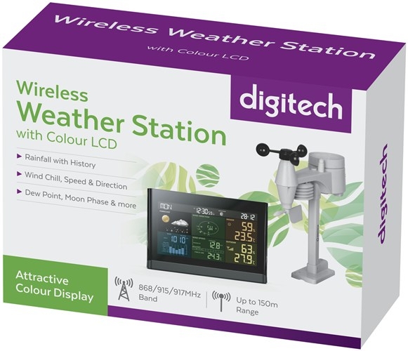 Digitech Wireless Weather Station with Colour LCD