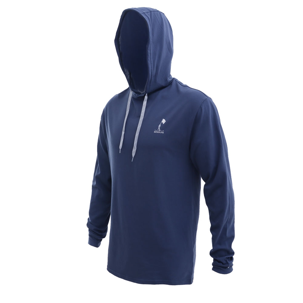 Desolve Coward Mens Hoodie Blue Marle UPF50+ M