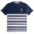 Desolve Coward Mens T-Shirt Blue Stripe S