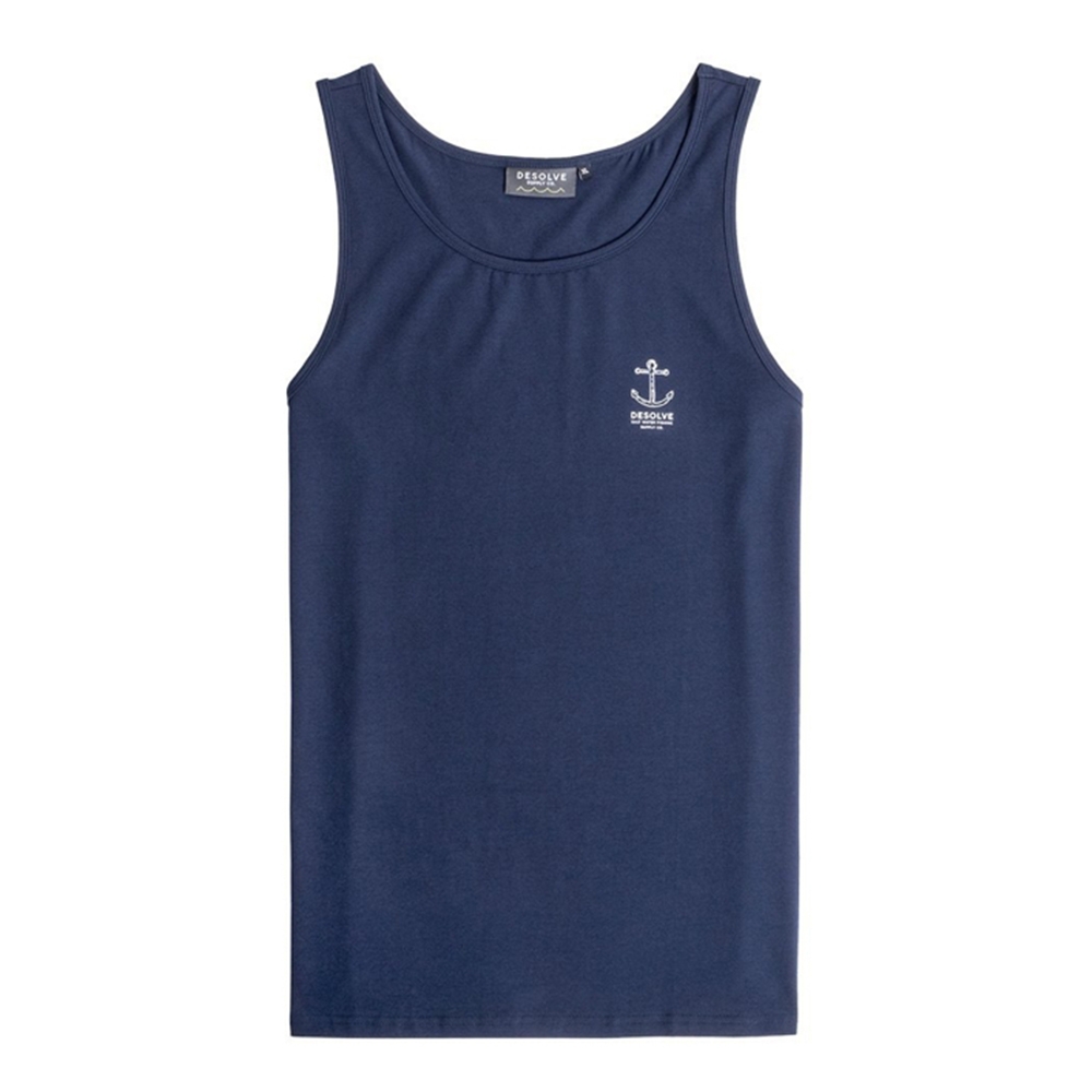 Desolve Sink or Swim Mens Singlet Navy S