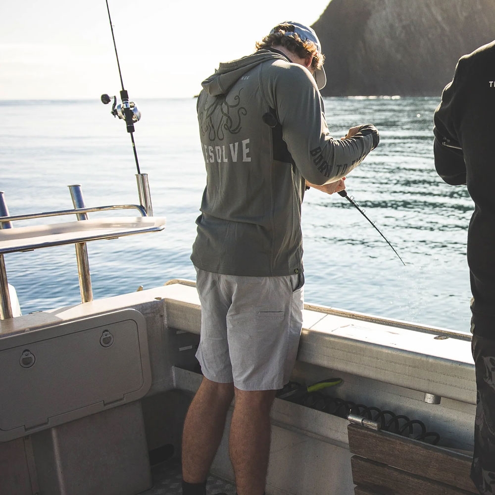 Desolve Dock Quick Dry Mens Shorts Cement XS