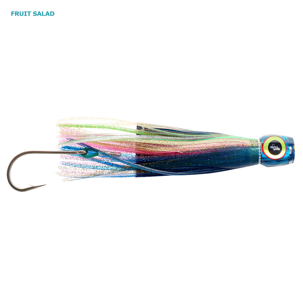 Black Magic Maggot XT Rigged Game Lure 200mm Fruit Salad