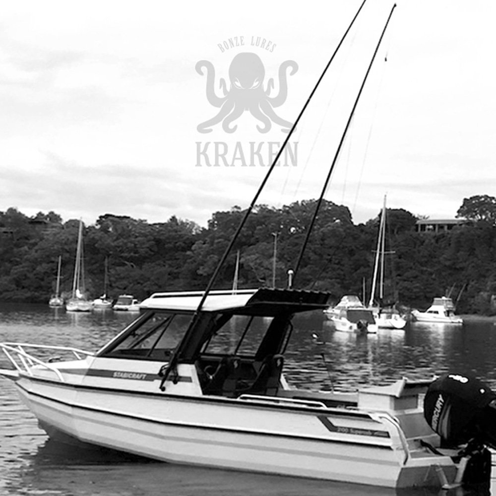 Bonze Kraken Rigged Outrigger Poles with Spiraflex Wrap 4.75m