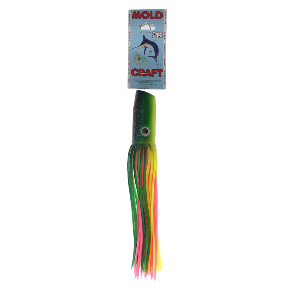 Mold Craft Standard Bobby Brown Special Game Lure 24.13cm Unrigged Green/Yellow/Pink