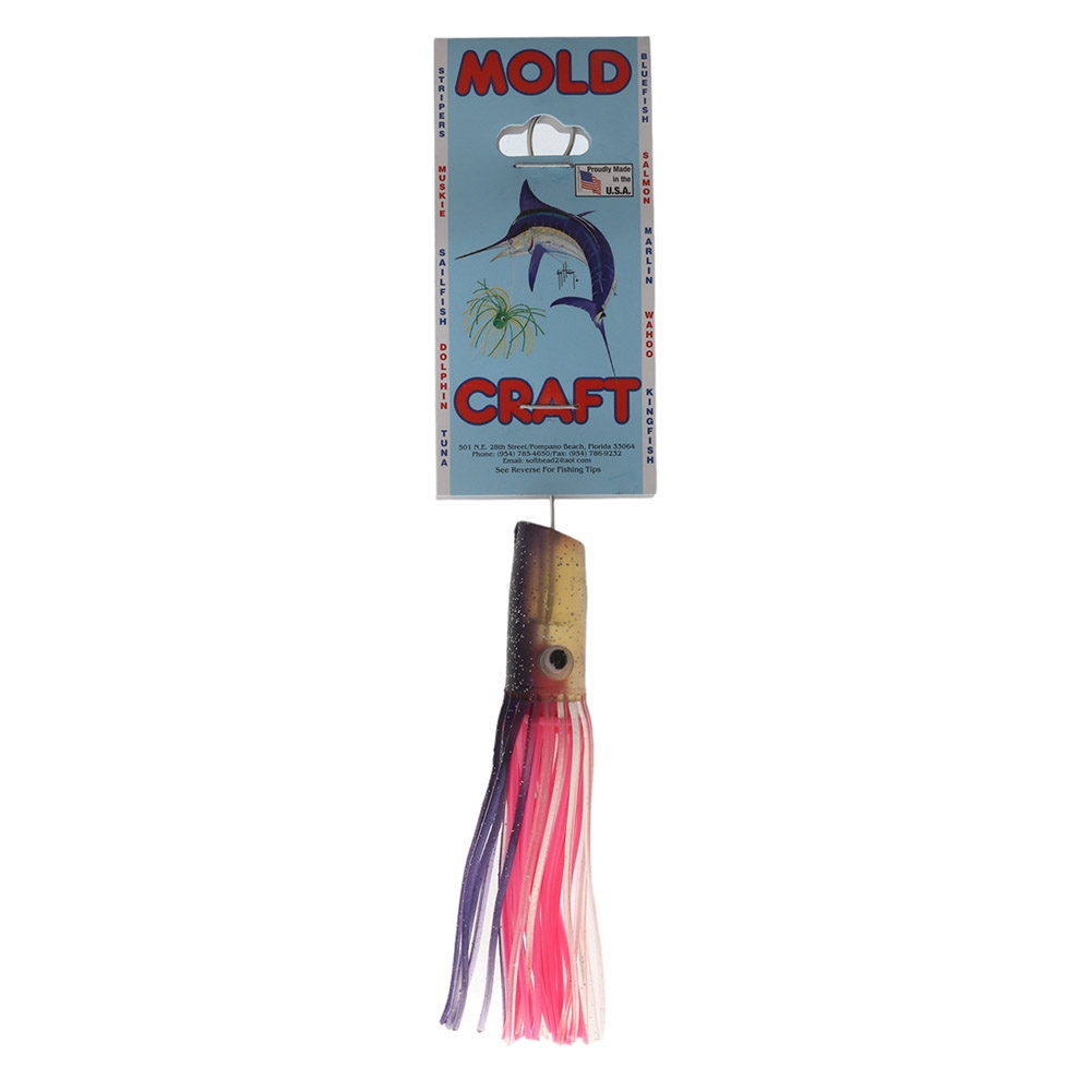 Mold Craft Junior Bobby Brown Special Game Lure 10.16cm Unrigged Purple/Silver/Pink