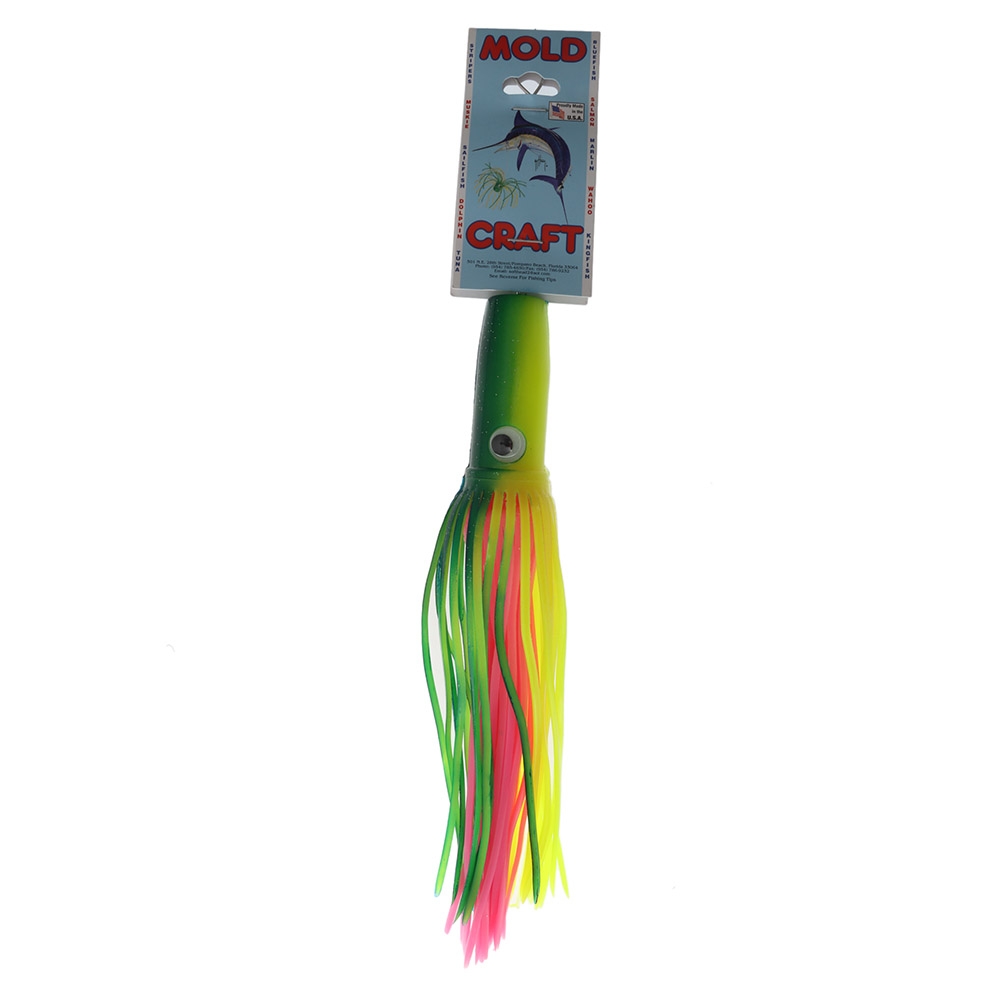 Mold Craft Standard Wide Range Game Lure Unrigged 24cm Green/Yellow/Pink