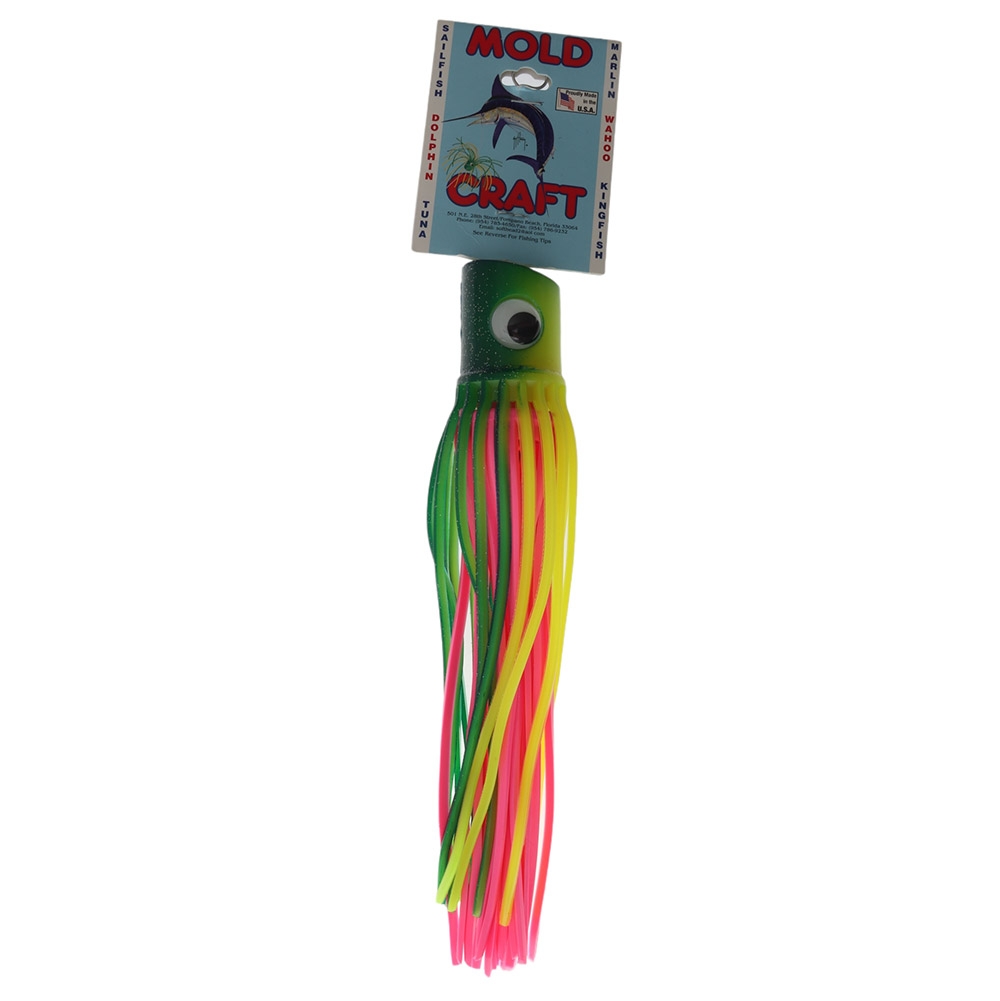 Mold Craft Senior Secret Weapon Game Lure 267mm Unrigged Green/Yellow/Pink