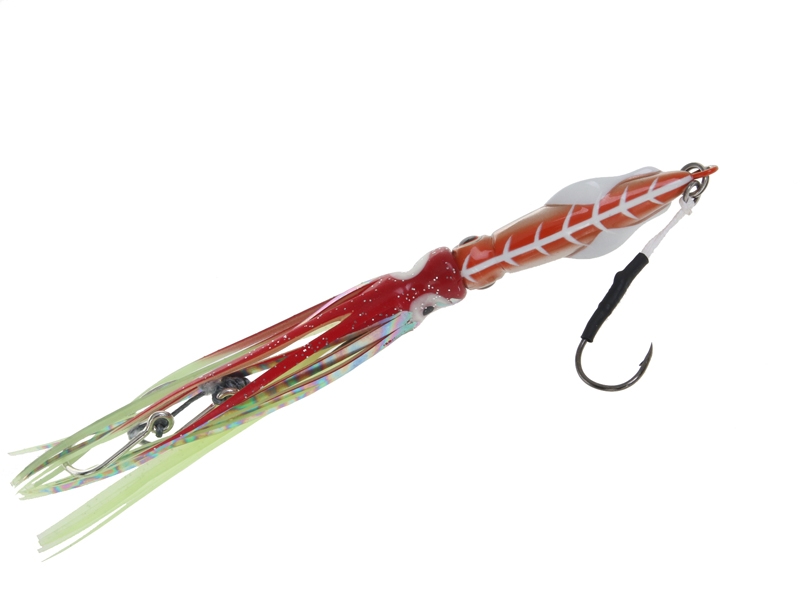 Catch Squidwings Inchiku Skirted Jig 60g Red Ripper