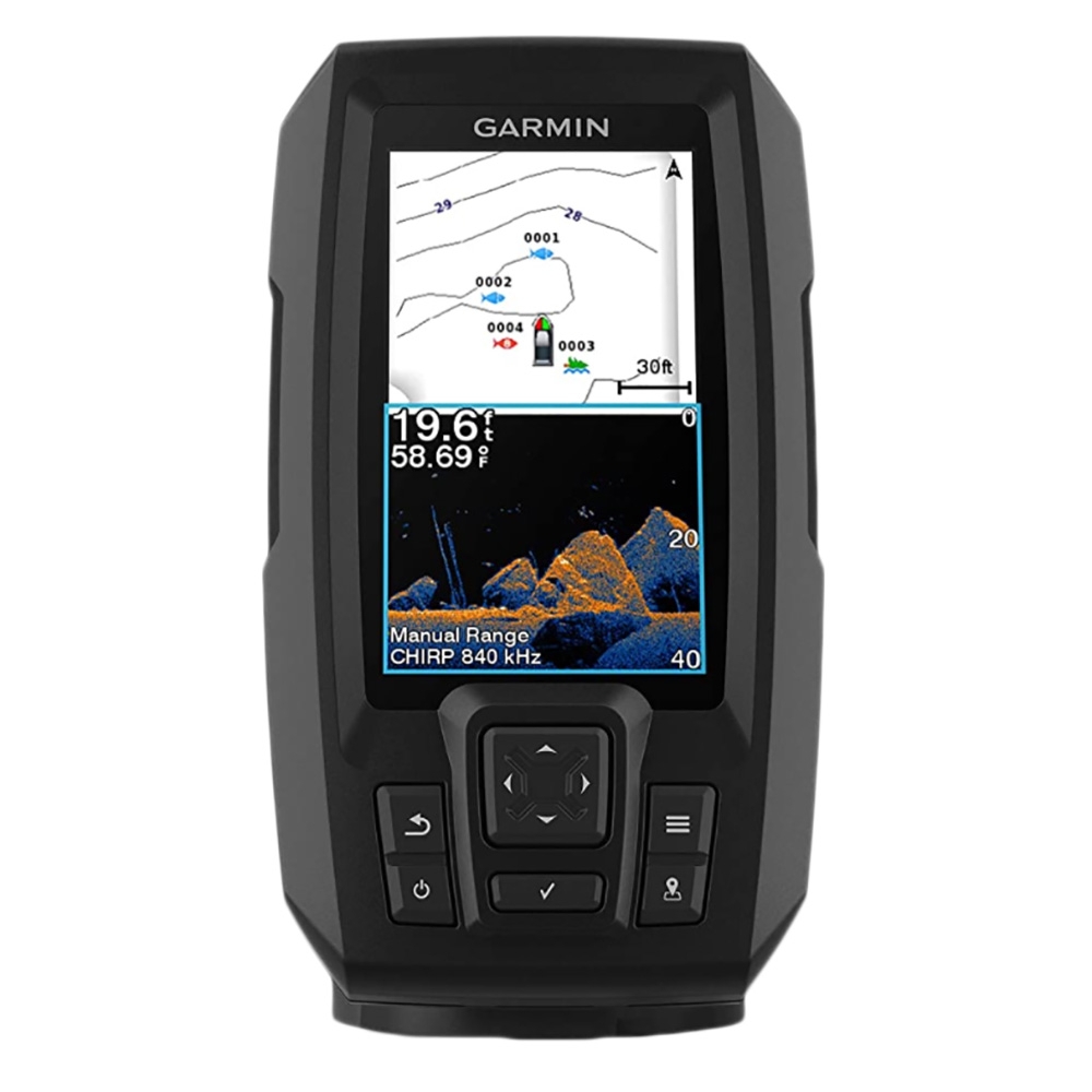 Garmin STRIKER Vivid 4cv CHIRP ClearVu Fishfinder with GT20-TM Transducer - Returned Unit