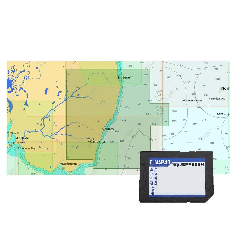 C-MAP 4D AU-D261 Chart Malacoota to Brisbane