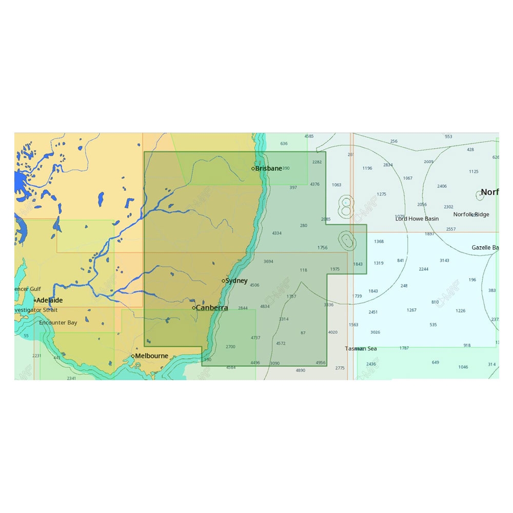 C-MAP 4D AU-D261 Chart Malacoota to Brisbane