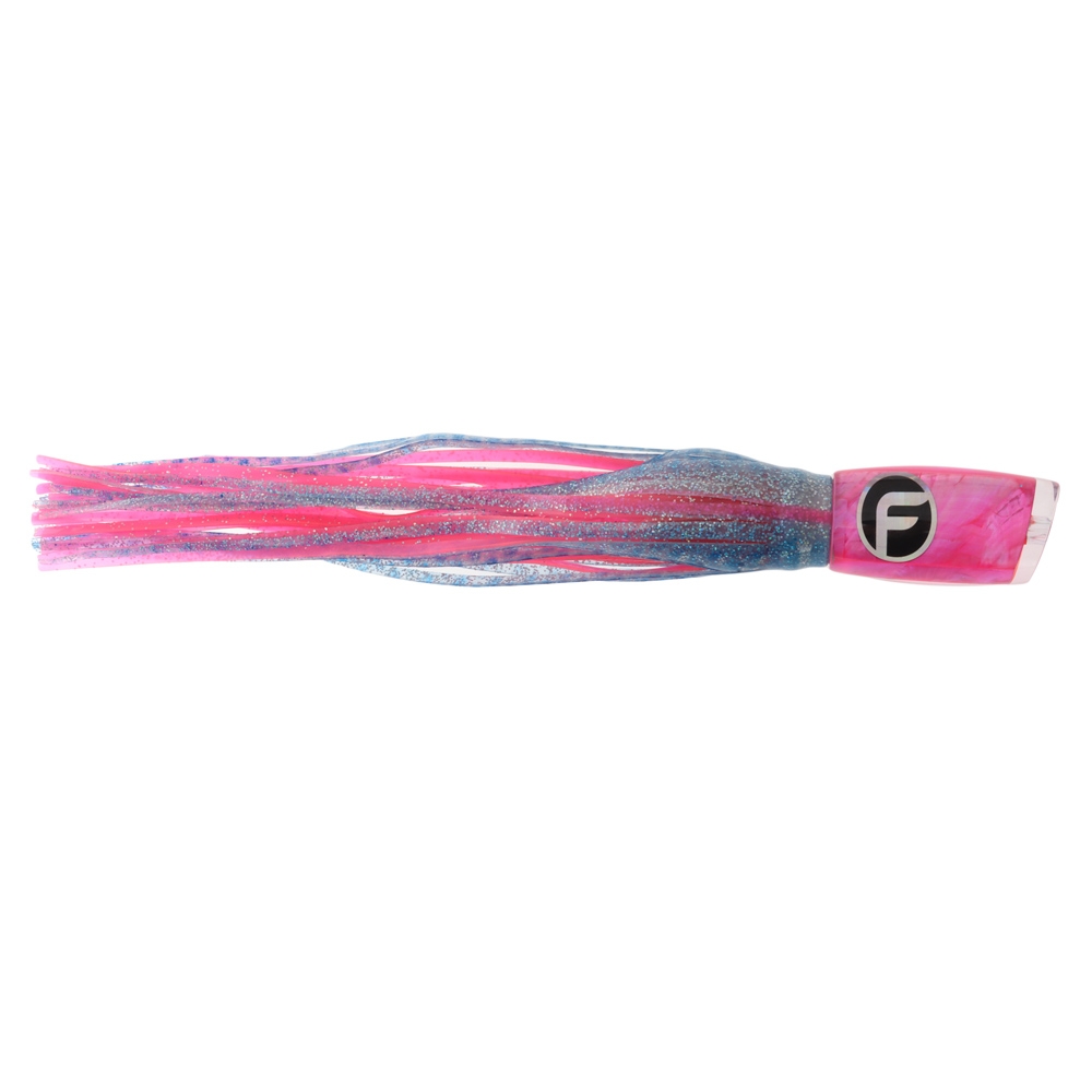 Fathom Offshore Calico Jack Slant Trolling Game Lure 35cm Blue Clear/Pink