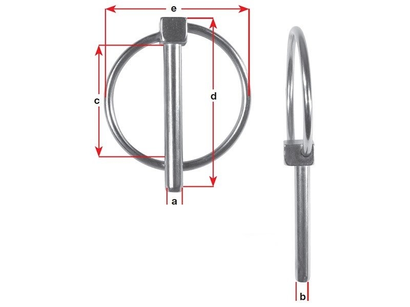 Stainless Steel Lynch Pins 4.5mm Qty 10