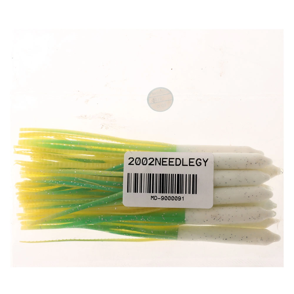 Needlefish Skirt 11cm Green/Yellow Qty 10 Needlefish Skirt 11cm Green/Yellow Qty 10