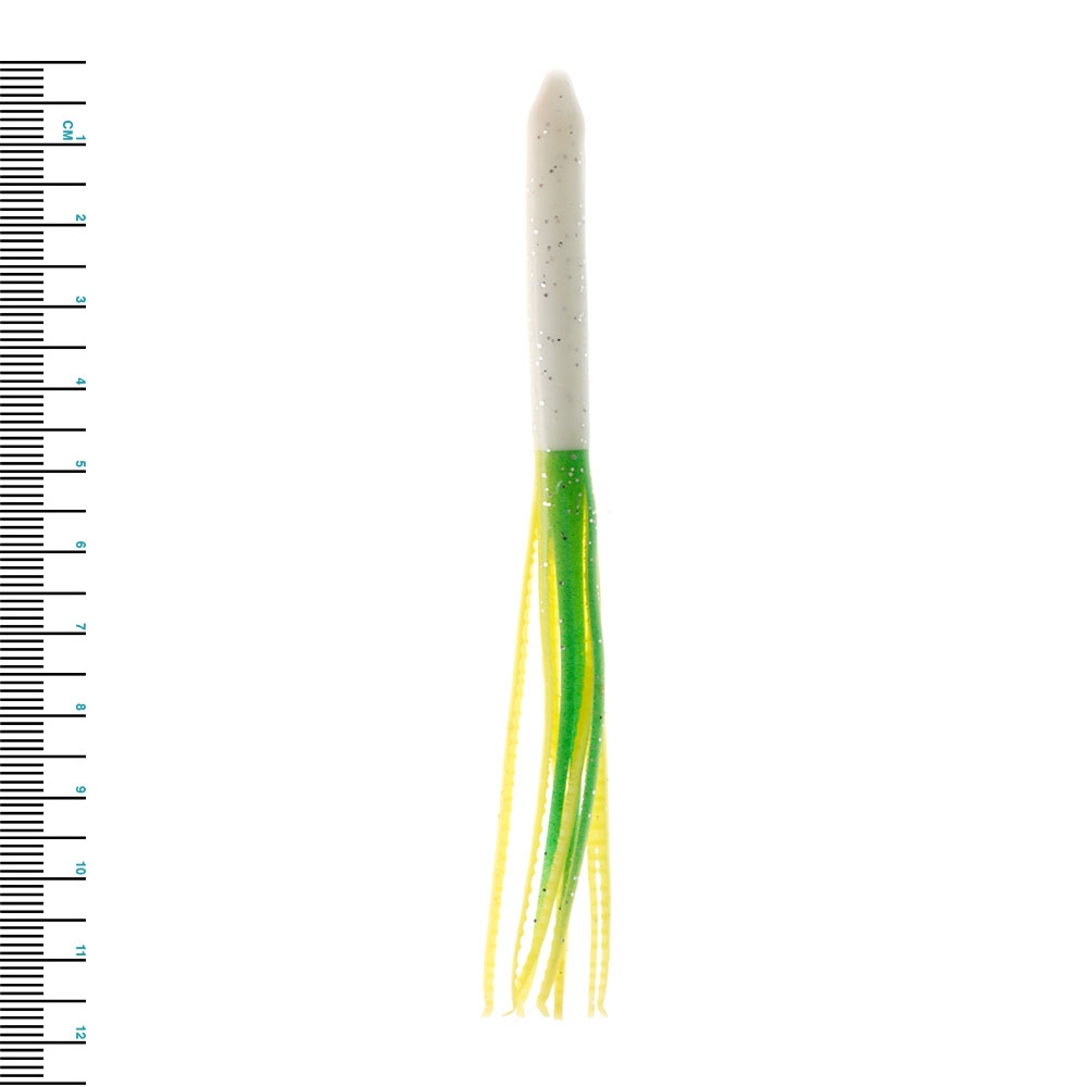 Needlefish Skirt 11cm Green/Yellow Qty 10