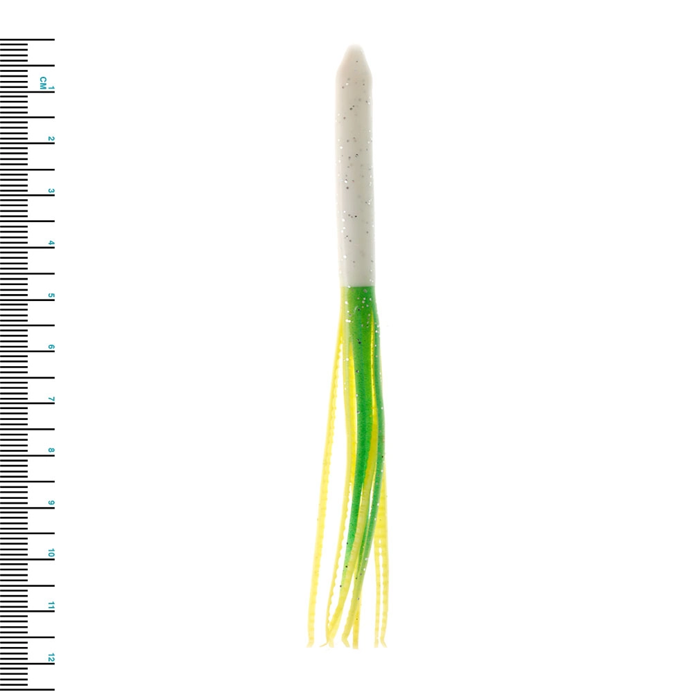 Needlefish Skirt 11cm Green/Yellow Qty 10 Needlefish Skirt 11cm Green/Yellow Qty 10
