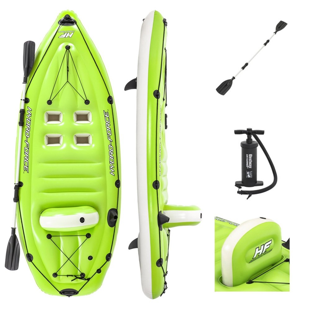 Hydro-Force Koracle Solo Inflatable Kayak Package with Pump and Paddle 2.7m x 1m 