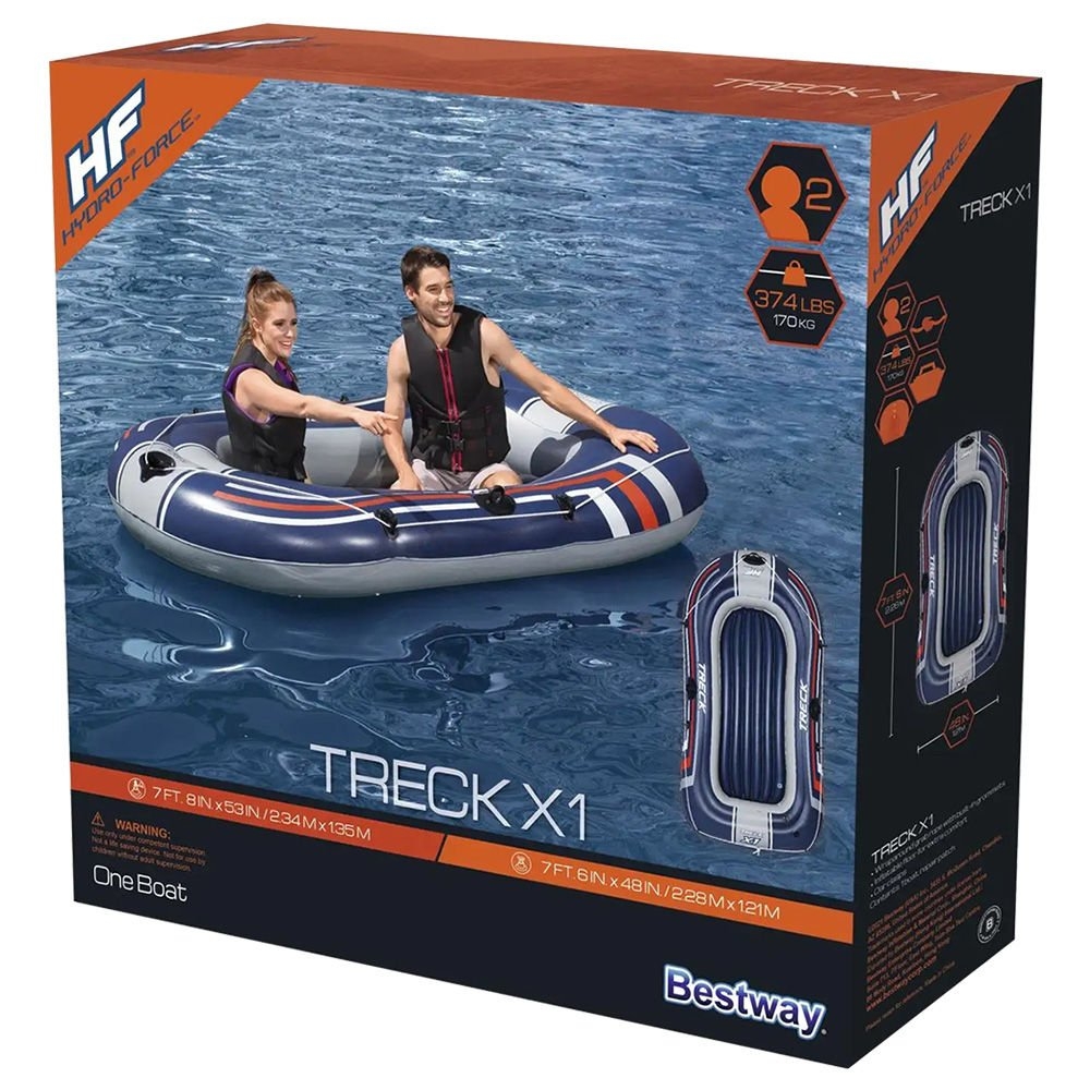 Hydro-Force Treck X1 2-Person Inflatable Boat 2.3m x 1.2m