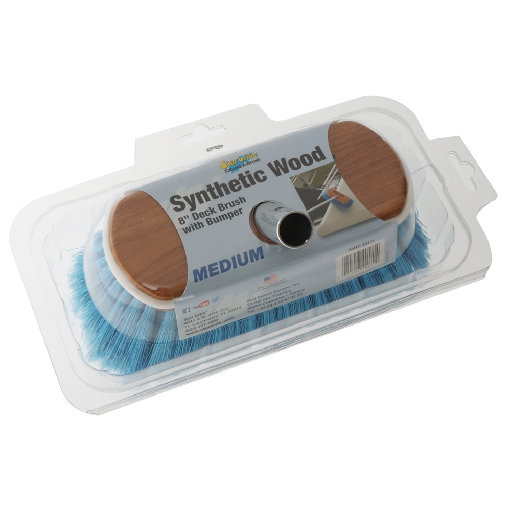 Star Brite Wooden Replacement Brush Head Blue Medium