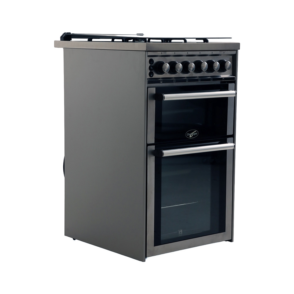 Challenger Kakapo Double Door Gas Stove and Oven Stainless Steel