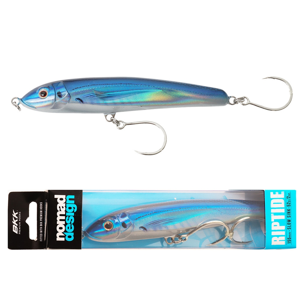 Nomad Design Riptide Slow Sinking Stickbait 155mm Blue Koheru