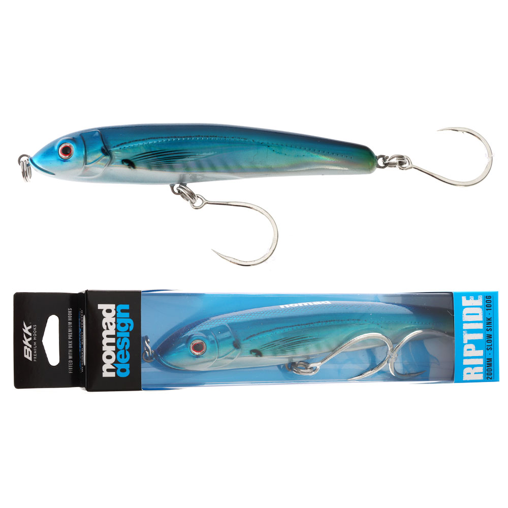 Nomad Design Riptide Sinking Lure 200mm Blue Koheru