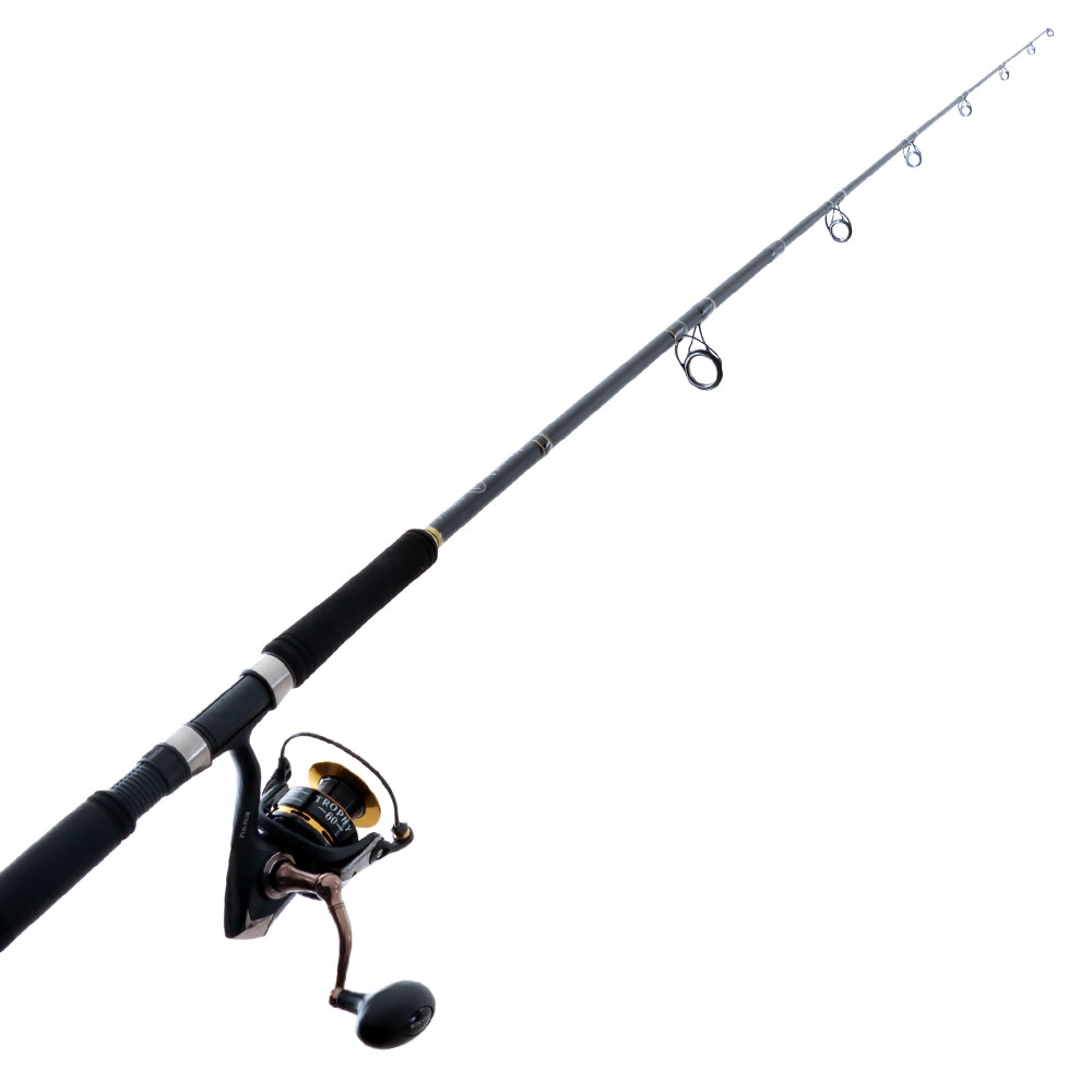 Fin-Nor Trophy 60 Rock Spin Combo 8ft 12-25lb 2pc