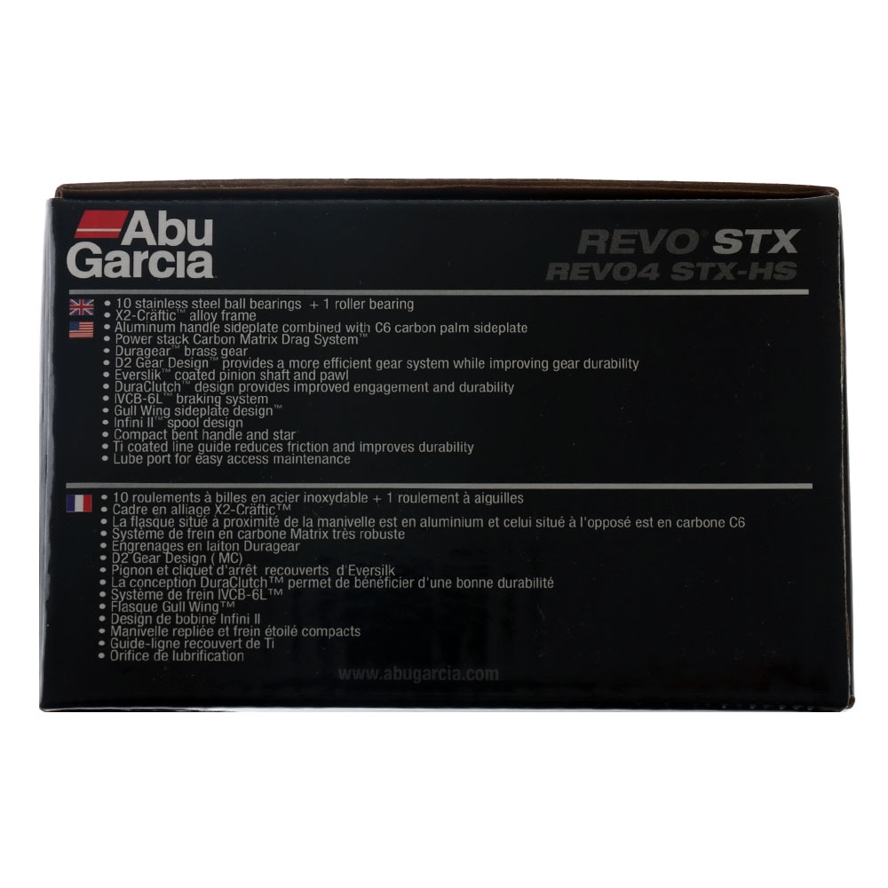 Abu Garcia Revo STX REVO4 STX-HS Low Profile Baitcaster Reel