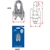 Stainless Steel BLA Wire Rope Grips 2mm Qty 2