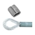 Nickel Plated Clamp Swage 2mm Qty 6